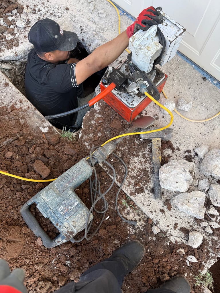 Concrete foundation work and repair